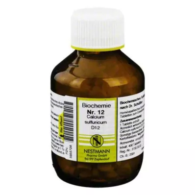 BIOCHEMIE Calcium sulfuricum D 12 tabletter, 400 stk