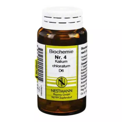 BIOCHEMIE 4 Kalium chloratum D 6 tabletter, 100 stk