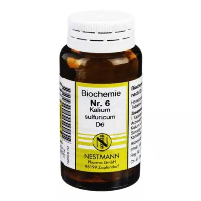 BIOCHEMIE 6 Kalium sulphuricum D 6 tabletter, 100 stk BIOCHEMIE 6 Kalium sulphuricum D 6 tabletter, 100 stk