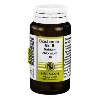 BIOCHEMIE 8 Natrium chloratum D 6 tabletter, 100 stk BIOCHEMIE 8 Natrium chloratum D 6 tabletter, 100 stk