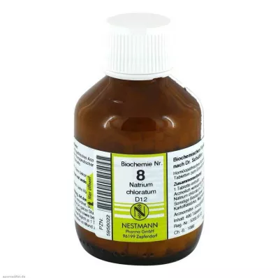 BIOCHEMIE 8 Natrium chloratum D 12 tabletter, 400 stk BIOCHEMIE 8 Natrium chloratum D 12 tabletter, 400 stk