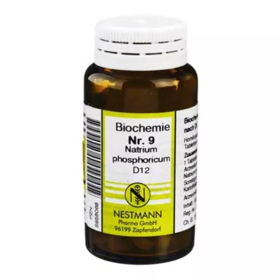 BIOCHEMIE 9 Natrium phosphoricum D 12 tabletter, 100 stk BIOCHEMIE 9 Natrium phosphoricum D 12 tabletter, 100 stk