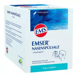 EMSER Fysiologisk pose med neseskyllesalt, 100 stk