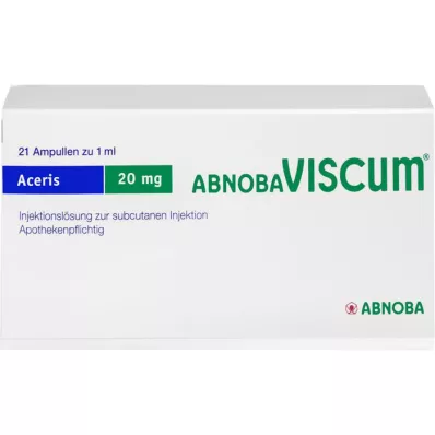 ABNOBAVISCUM Aceris 20 mg ampuller, 21 stk