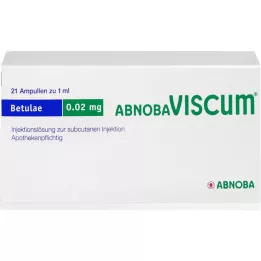 ABNOBAVISCUM Betulae 0,02 mg ampuller, 21 stk