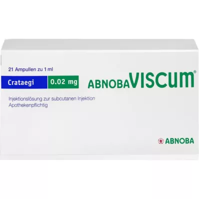 ABNOBAVISCUM Crataegi 0,02 mg ampuller, 21 stk