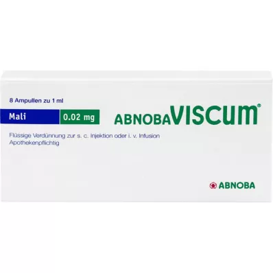 ABNOBAVISCUM Mali 0,02 mg ampuller, 8 stk