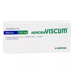 ABNOBAVISCUM Quercus 0,02 mg ampuller, 8 stk