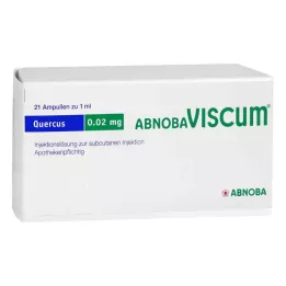 ABNOBAVISCUM Quercus 0,02 mg ampuller, 21 stk