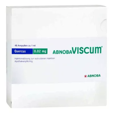 ABNOBAVISCUM Quercus 0,02 mg ampuller, 48 stk