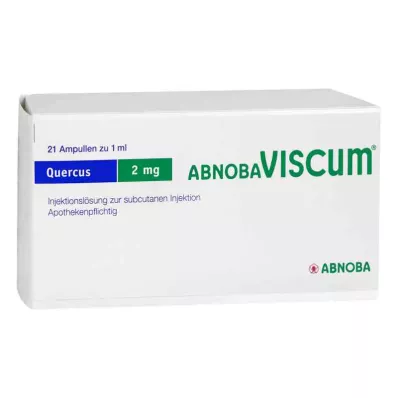 ABNOBAVISCUM Quercus 2 mg ampuller, 21 stk