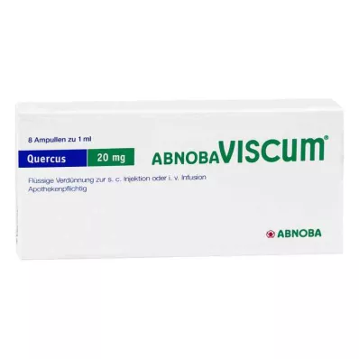 ABNOBAVISCUM Quercus 20 mg ampuller, 8 stk