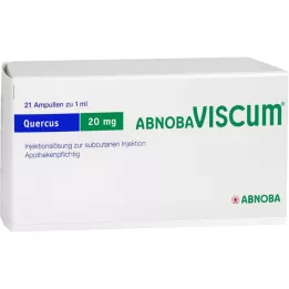 ABNOBAVISCUM Quercus 20 mg ampuller, 21 stk