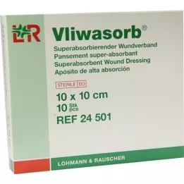 VLIWASORB superabsorb.absorb.comp.sterile 10x10 cm, 10 stk