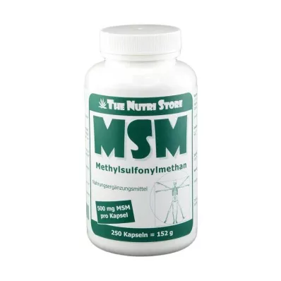 MSM 500 mg metylsulfonylmetan kapsler, 250 stk MSM 500 mg metylsulfonylmetan kapsler, 250 stk