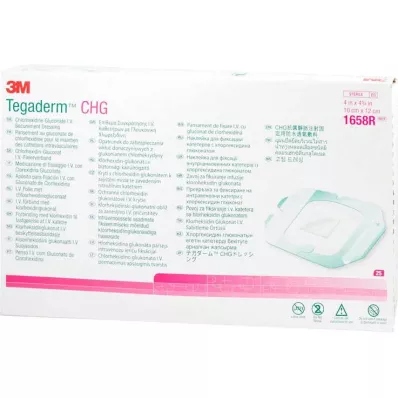 TEGADERM 3M CHG intravenøs fikseringsbandasje 10x12 cm 1658R, 25 stk TEGADERM 3M CHG intravenøs fikseringsbandasje 10x12 cm 1658R, 25 stk