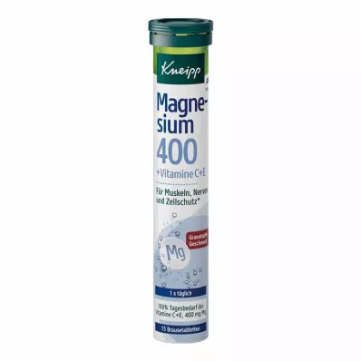 KNEIPP Magnesium 400+C+E brusetabletter, 15 stk KNEIPP Magnesium 400+C+E brusetabletter, 15 stk