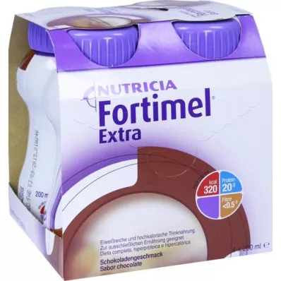 FORTIMEL Ekstra sjokoladesmak, 4X200 ml