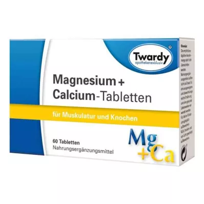 MAGNESIUM+CALCIUM tabletter, 60 stk