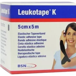 LEUKOTAPE K 5 cm svart, 1 stk