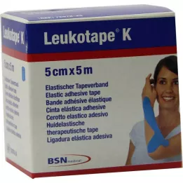 LEUKOTAPE K 5 cm lyseblå, 1 stk