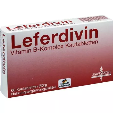 LEFERDIVIN Vitamin B-kompleks tyggetablett, 60 stk