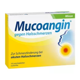 MUCOANGIN Mynte 20 mg sugetabletter, 18 stk
