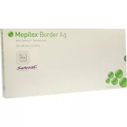 MEPILEX Border Ag-skumbandasje 10x20 cm steril, 5 stk