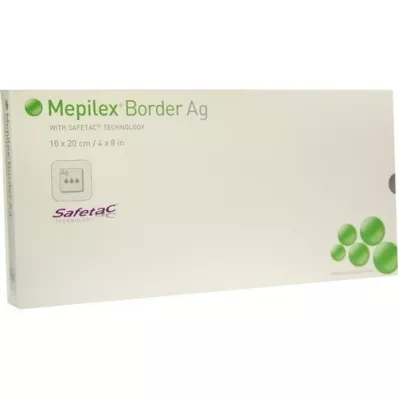 MEPILEX Border Ag-skumbandasje 10x20 cm steril, 5 stk