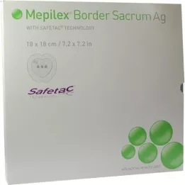 MEPILEX Border Sacrum Ag skumbandasje 18x18 cm ster. 5 stk