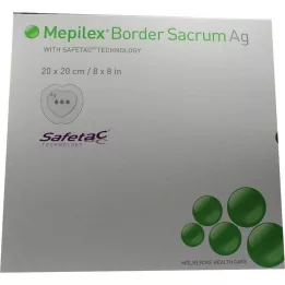 MEPILEX Border Sacrum Ag-skumbandasje 20x20 cm ster. 5 stk