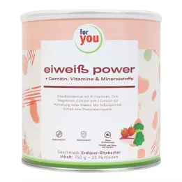 FOR YOU protein power jordbærpulver, 750 g