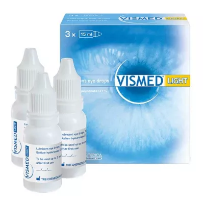 VISMED lette øyedråper, 3X15 ml