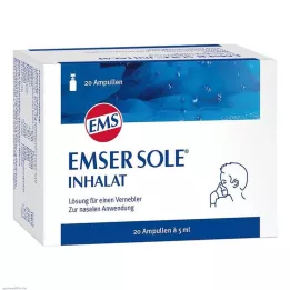 EMSER Saltvannsinhalasjonsløsning til nebulisator, 20 stk