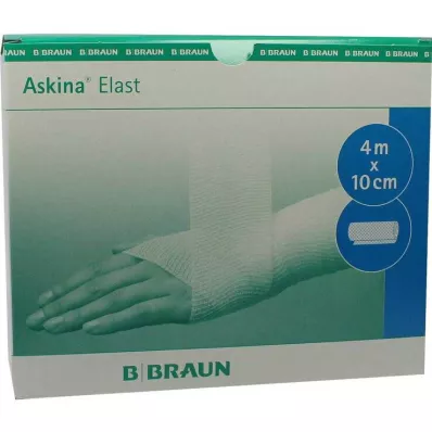 ASKINA Elastbandasje 10 cmx4 m løs, 20 stk ASKINA Elastbandasje 10 cmx4 m løs, 20 stk