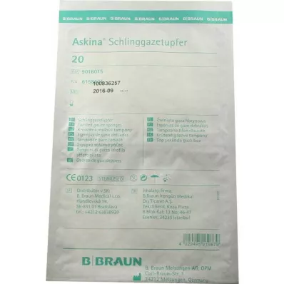 ASKINA Sterile slyngekompresser med plommekorn, 20 stk ASKINA Sterile slyngekompresser med plommekorn, 20 stk