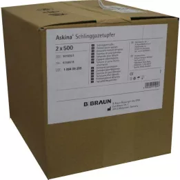 ASKINA Ikke-sterile slyngekompresser i plommestørrelse, 2 x 500 stk