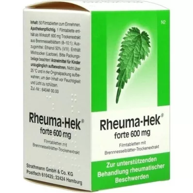 RHEUMA HEK forte 600 mg filmdrasjerte tabletter, 50 stk