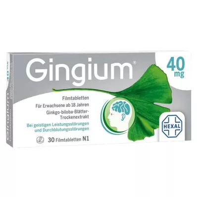 GINGIUM Filmdrasjerte tabletter, 30 stk