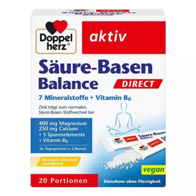 DOPPELHERZ Syre-base-balanse DIRECT Pellets, 20 stk