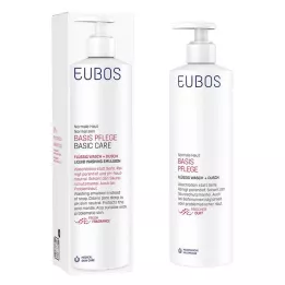 EUBOS FLÜSSIG rød m.frisk duft m.dispenser, 400 ml