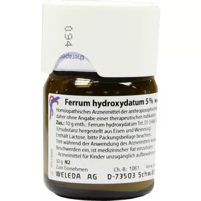 FERRUM HYDROXYDATUM 5 % triturering, 50 g