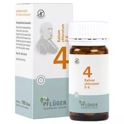 BIOCHEMIE Ploughmans Plaster 4 Kalium chloratum D 6 tabletter, 100 stk