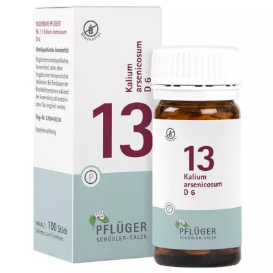 BIOCHEMIE Ploughmans 13 Kalium arsenicosum D 6 tbl, 100 stk