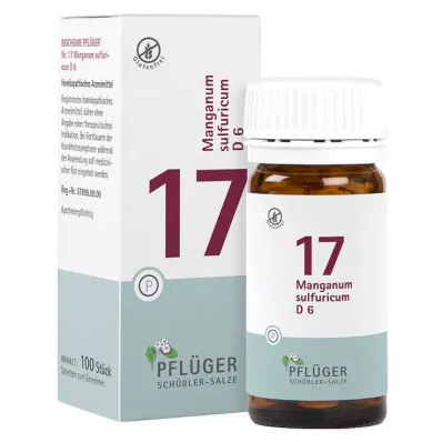 BIOCHEMIE Ploughmans Plaster 17 Manganum sulphuricum D 6 tbl, 100 stk BIOCHEMIE Ploughmans Plaster 17 Manganum sulphuricum D 6 tbl, 100 stk