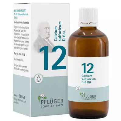 BIOCHEMIE Ploughmans Remedy 12 Calcium sulfuricum D 6 Drypp, 100 ml BIOCHEMIE Ploughmans Remedy 12 Calcium sulfuricum D 6 Drypp, 100 ml
