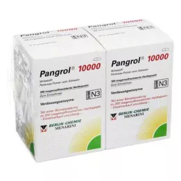 PANGROL 10 000 harde kapsler med enterisk belagt pell, 200 stk