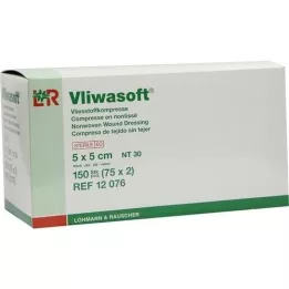 VLIWASOFT Fleecekompresser 5x5 cm sterile 4 l., 150 stk