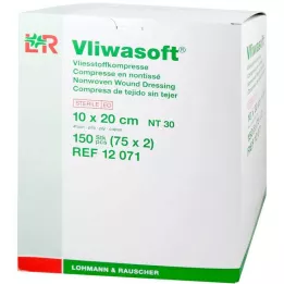 VLIWASOFT Fleecekompresser 10x20 cm sterile 4 l., 150 stk