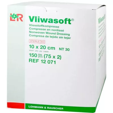 VLIWASOFT Fleecekompresser 10x20 cm sterile 4 l., 150 stk